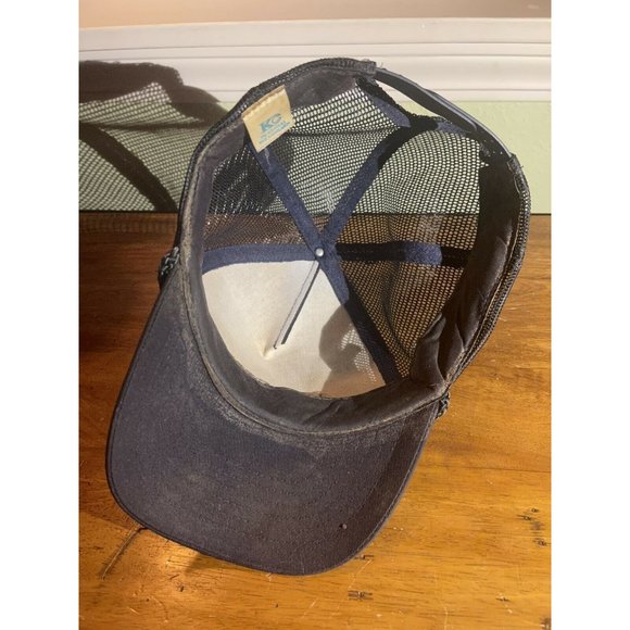 Vintage John Deere Blue Trucker Hat ~ Rare - Picture 2 of 4